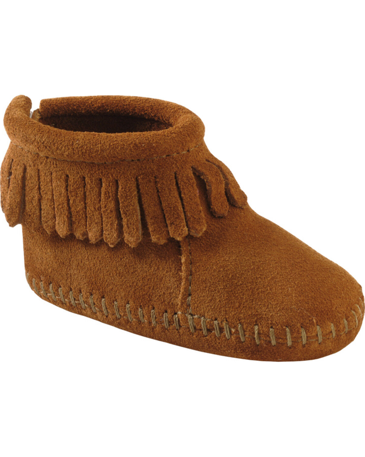 Image #1 - Minnetonka Infant's Back Flap Booties, , hi-res
