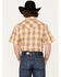 Image #4 - Cody James Men's Charro Large Plaid Snap Western Shirt, Gold, hi-res