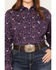 Image #3 - Ariat Women's Southwestern Print Long Sleeve Kirby Stretch Button Down Shirt - Plus, Navy, hi-res