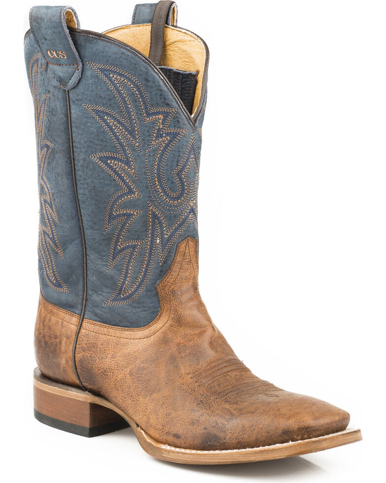 tan square toe boots