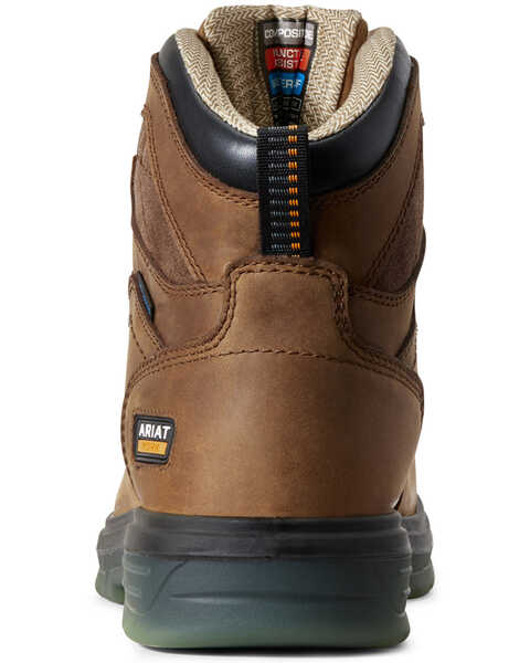 Image #3 - Ariat Men's Turbo Waterproof Work Boots - Carbon Toe, Brown, hi-res