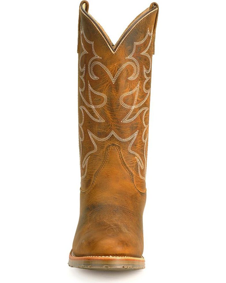 Double-H Men's Folklore Western Work Boots, Brown, hi-res