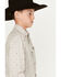 Image #2 - Ariat Boys' Beau Geo and Skull Print Long Sleeve Button-Down Shirt, Sand, hi-res