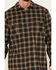 Image #3 - Hawx Men's FR Midweight Plaid Print Long Sleeve Button-Down Work Shirt, Brown, hi-res