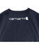 Image #3 - Carhartt Men's Loose Fit Heavyweight Long Sleeve Logo Graphic Work T-Shirt - Big & Tall, Navy, hi-res
