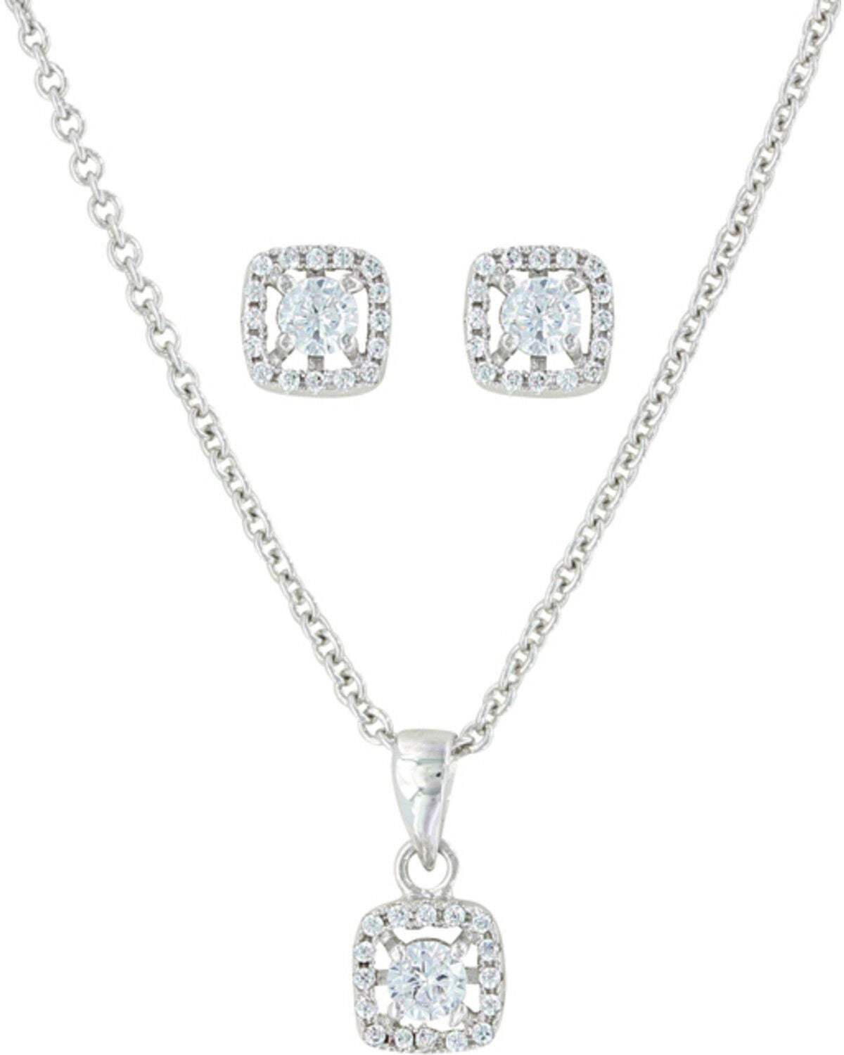 Montana Silversmiths Women's Boxed Star Jewelry Set - 2 Piece, Silver, hi-res