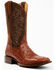 Image #1 - Cody James Men's Brandy Genuine Ostrich Exotic Western Boots - Broad Square Toe, Red, hi-res