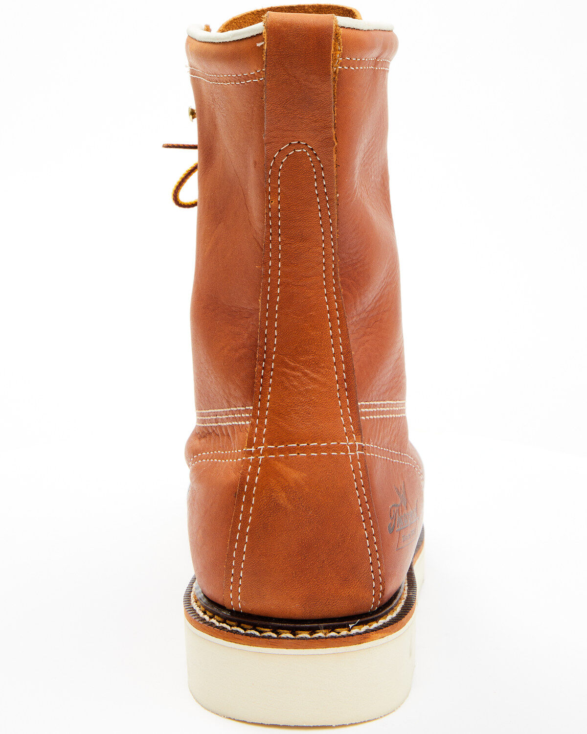 Image #5 - Thorogood Men's American Heritage 8" USA Wedge Work Boots - Steel Toe, Tan, hi-res