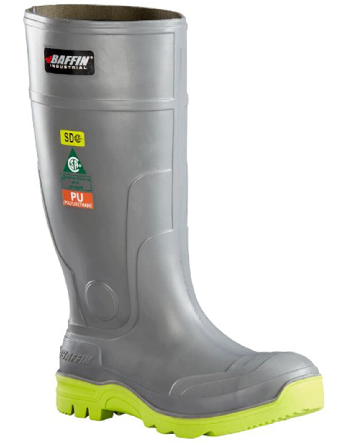 Image #1 - Baffin Men's Duralife Brutus (STP) Waterproof Work Boots - Steel Toe, Charcoal, hi-res