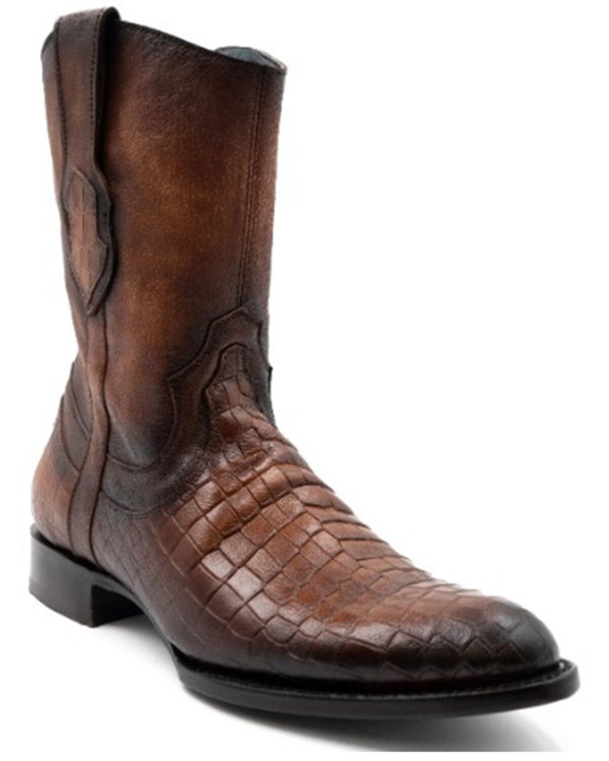 Ferrini Men's Winston Western Boots - Round Toe, Brown, hi-res