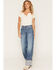 Image #1 - Wrangler Retro Women's Milena Medium Wash High Rise Wide Leg Denim Jeans, Medium Wash, hi-res