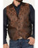 Cody James Men's Noble Paisley Vest, Rust Copper, hi-res
