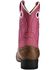 Laredo Kid's Mahaska Square Toe Western Boots, Tan, hi-res
