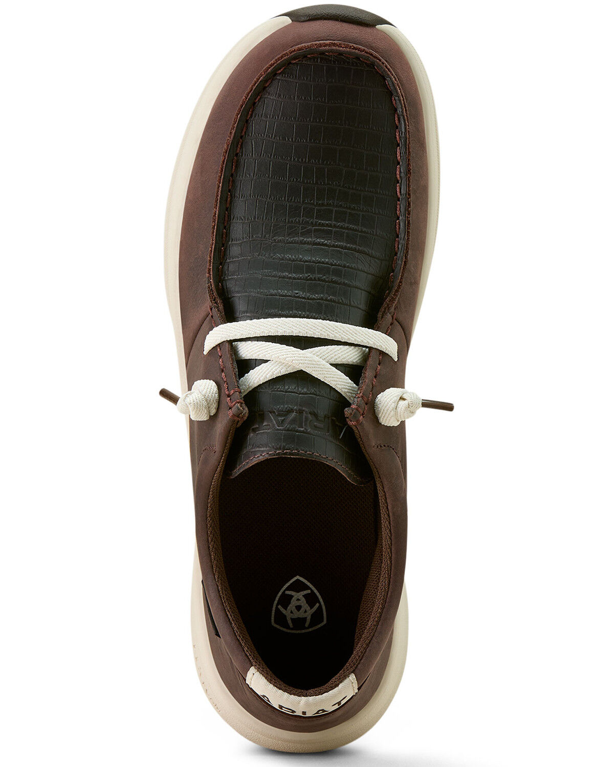 Image #4 - Ariat Women's Buckeye Waterproof Casual Shoes - Moc Toe, Chocolate, hi-res