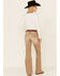 Image #5 - Shyanne Women's Tan Mid Rise Pintuck Riding Jeans, , hi-res
