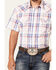 Image #3 - Cody James Men's Woodson Large Plaid Print Short Sleeve Snap Western Shirt, , hi-res