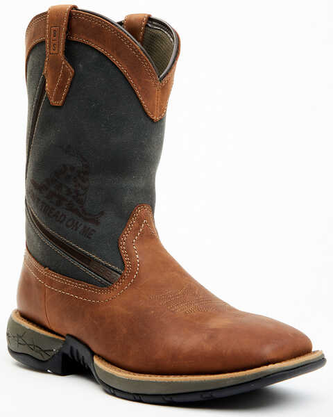 Brothers and Sons Men's Xero Gravity Lite Western Performance Boots - Broad Square Toe, Brown, hi-res