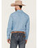 Wrangler 20X Men's AC Geo Print Long Sleeve Snap Western Shirt , Blue, hi-res