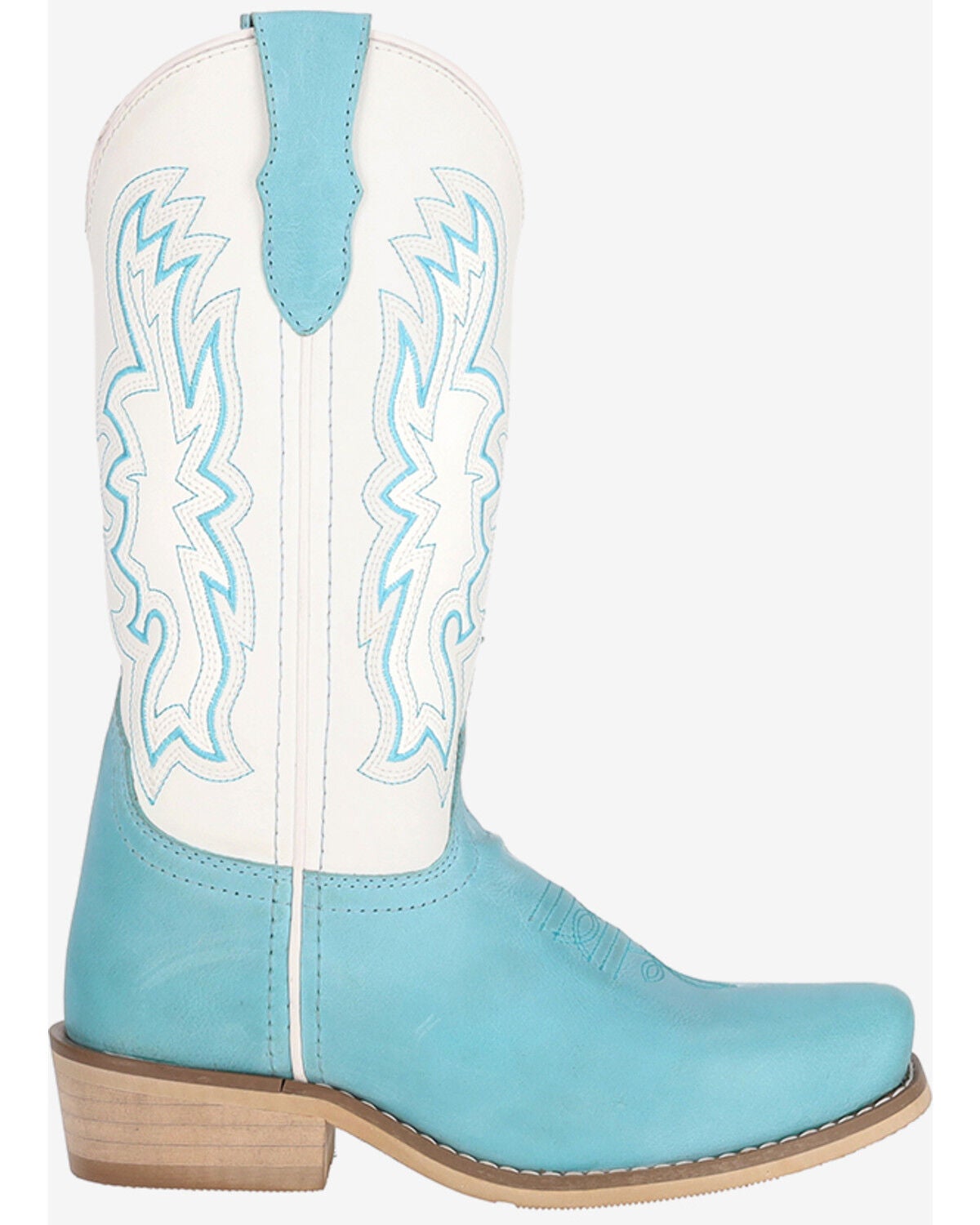 Image #2 - Smoky Mountain Girls' Wichita Western Boots - Square Toe, Light Blue, hi-res