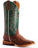 Horse Power Men's Green Top Western Boots - Broad Square Toe, Brown, hi-res