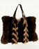 Image #2 - Azalea Wang Women's Confidante Faux Fur Bag, Brown, hi-res