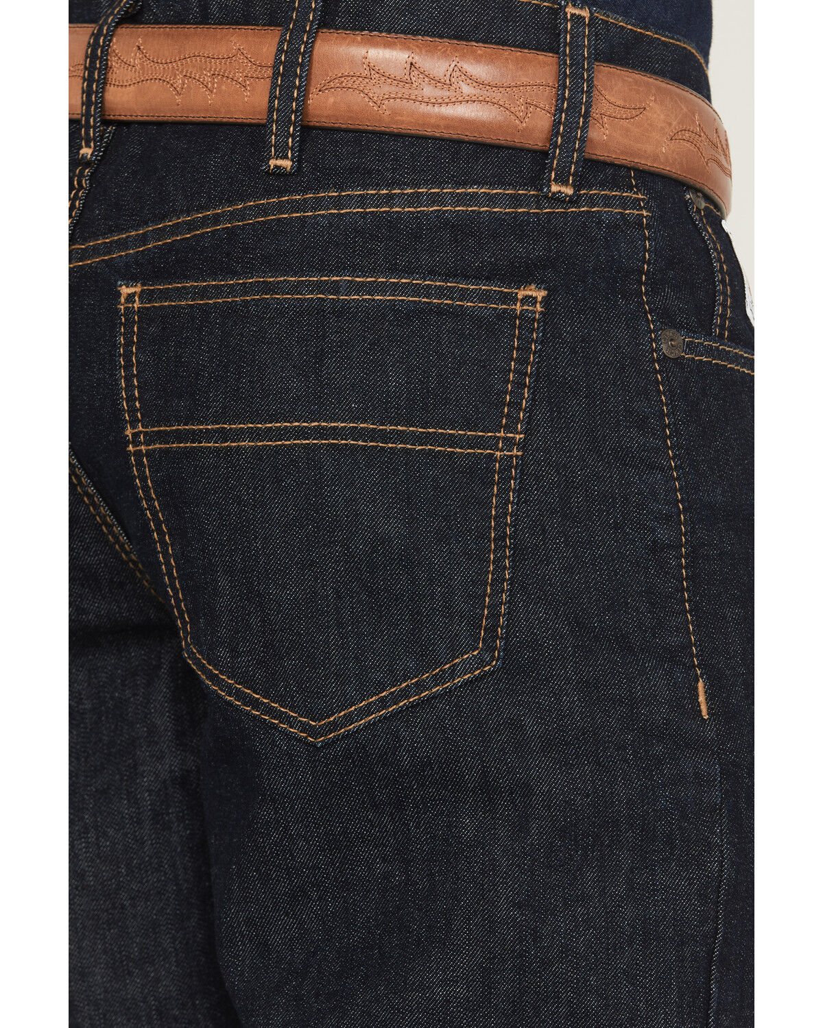 Image #4 - Cinch Men's White Label Dark Wash Relaxed Straight Rigid Denim Jeans, Indigo, hi-res