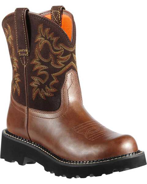 Ariat Women's Fatbaby Western Boots, Brown, hi-res