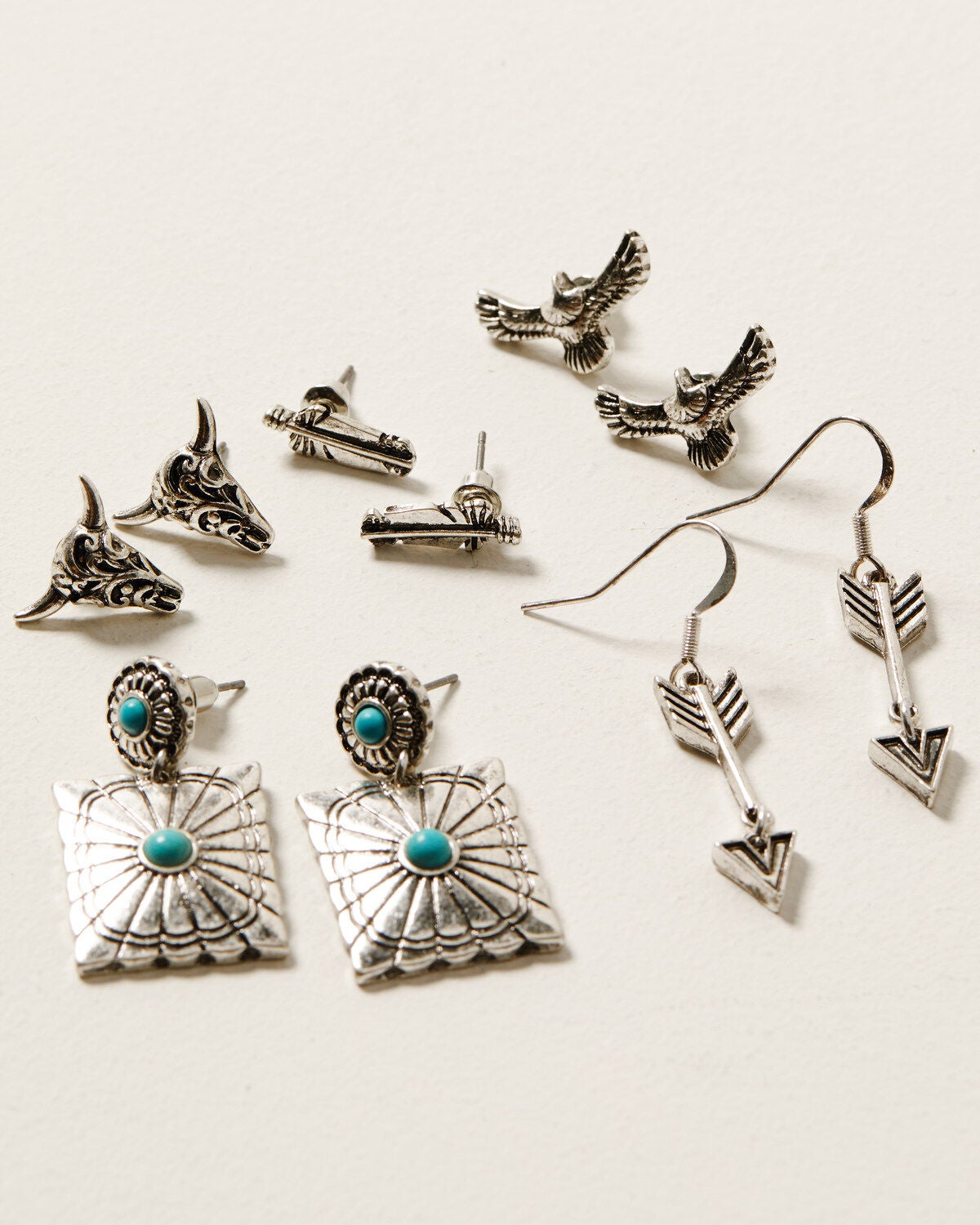 Idyllwind Women's Avondale Earring Set - 5 Piece, Silver, hi-res