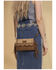 Image #4 - Wrangler Women's Southwestern Print Fringe Crossbody Wristlet, Tan, hi-res