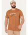 Image #1 - Brothers and Sons Men's Fish Short Sleeve Graphic T-Shirt, Rust Copper, hi-res
