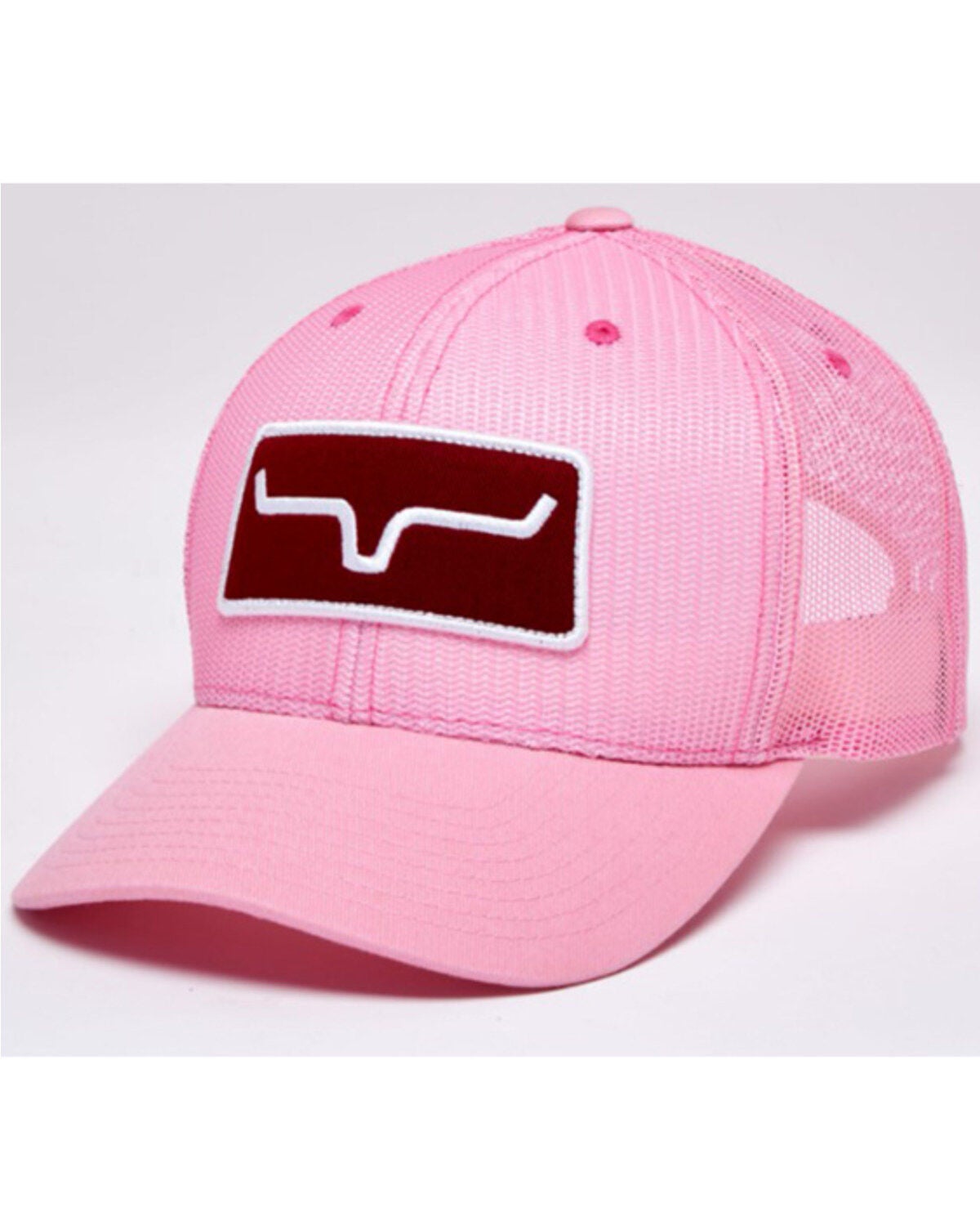 Kimes Ranch Women's Allover Mesh Logo Trucker Cap, Pink, hi-res