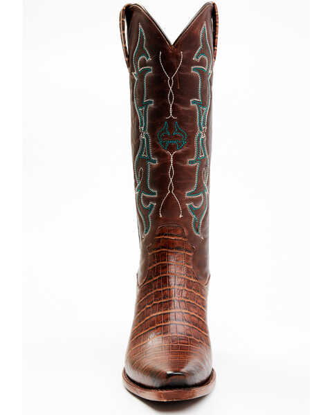 Image #4 - Idyllwind Women's Frisk Me Printed Leather Western Boots - Snip Toe , Brown, hi-res