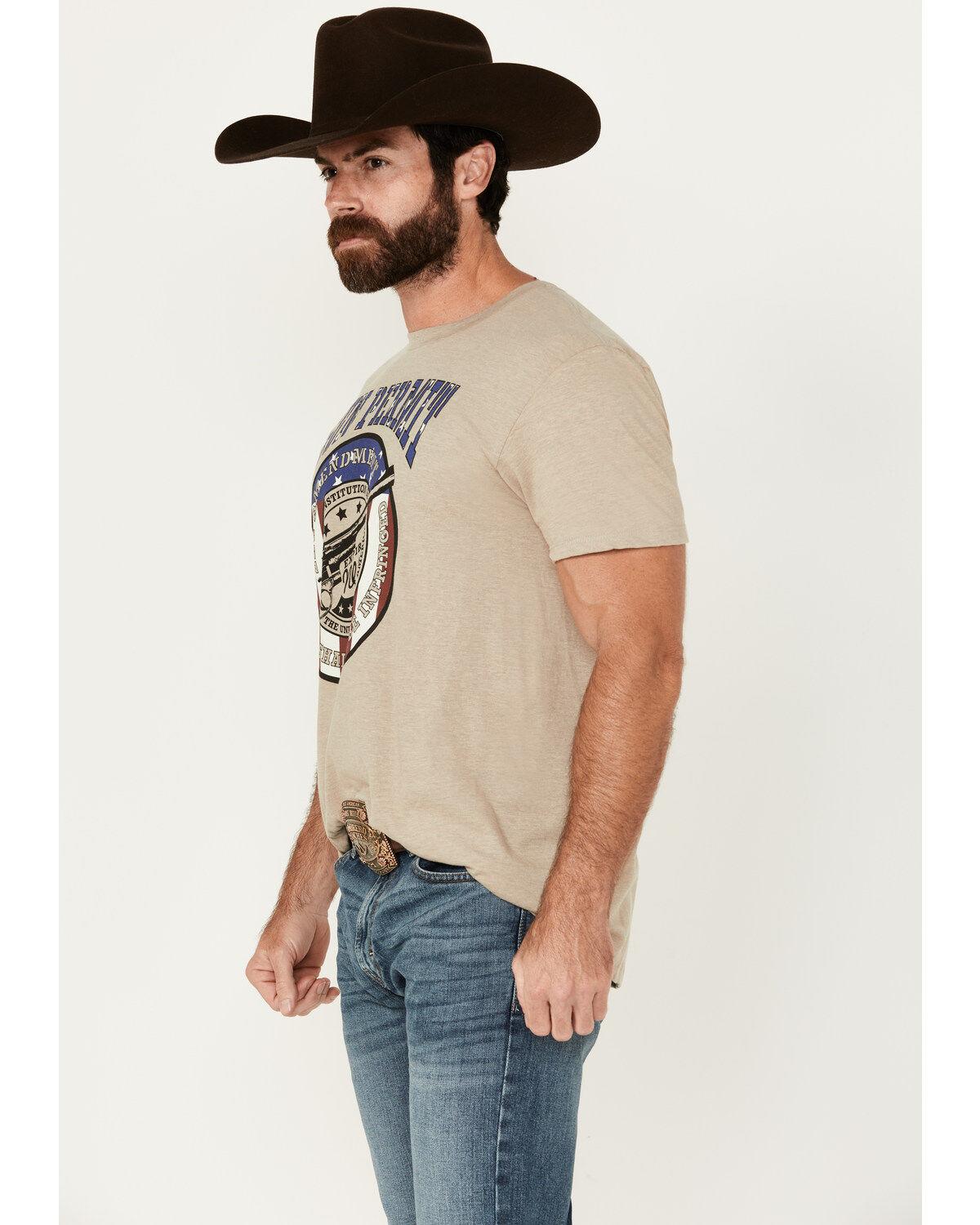 Image #3 - Cody James Men's Permit Short Sleeve Graphic T-Shirt, Wheat, hi-res