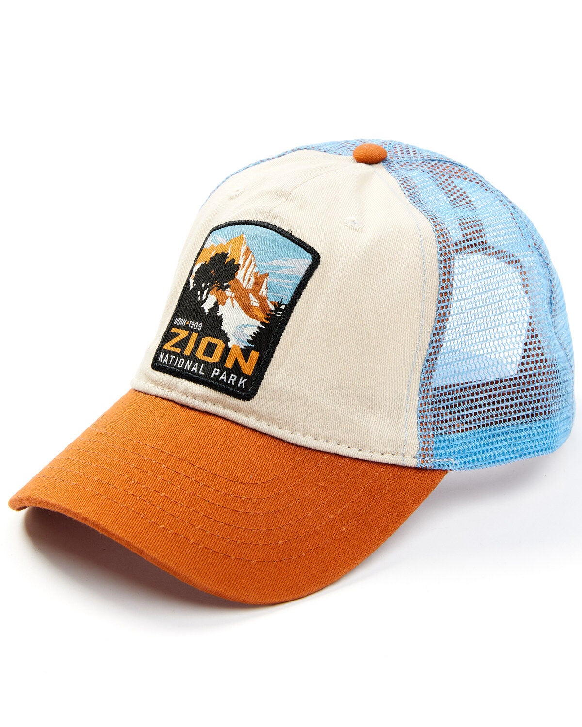 H3 Sportgear Men's Zion National Park Patch Back Cap, Tan, hi-res