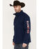 Image #1 - RANK 45® Men's Arlington Embroidered Softshell Jacket, Navy, hi-res