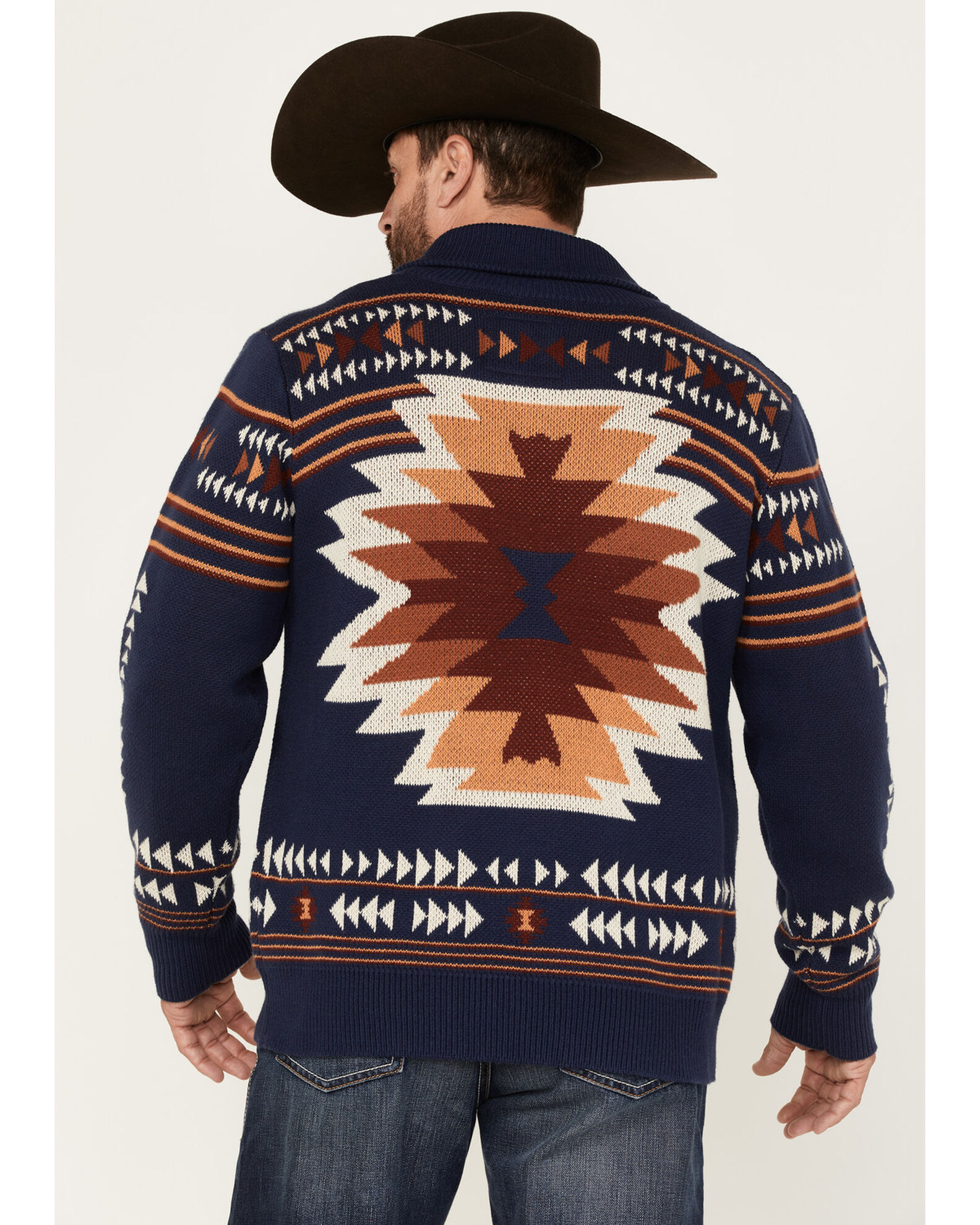 Cinch Men's Southwestern Pullover Knit Sweater