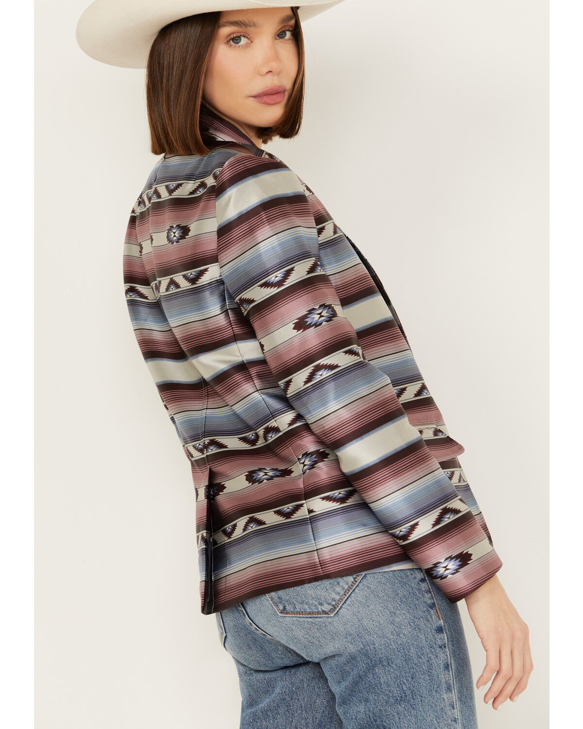 Image #4 - Ariat Women's Southwestern Serape Striped Blazer, , hi-res
