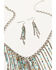 Image #3 - Shyanne Women's Desert Charm Beaded Fringe Jewelry Set - 2 Piece, Silver, hi-res