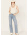 Levi's Premium Women's Light Wash High Rise Far and Wide Ribcage Wide Leg Jeans, Light Wash, hi-res
