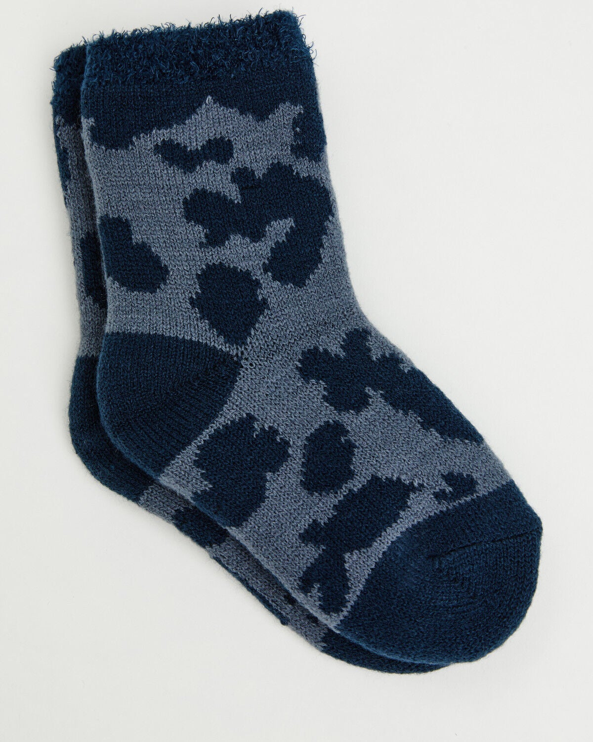 Image #1 - Boot Barn Boys' Briar Cow Print Socks, Navy, hi-res