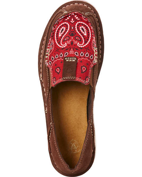 Image #4 - Ariat Women's Red Paisley Print Slip On Cruiser Shoes , , hi-res