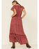 Beyond The Radar Women's Dotted Dress, Rust Copper, hi-res