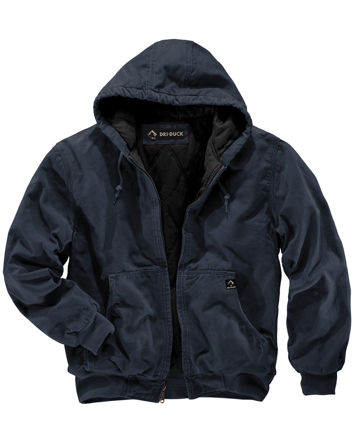 Image #1 - Dri Duck Men's Cheyenne Hooded Work Jacket, Navy, hi-res