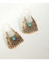 Image #3 - Shyanne Women's Summer Solstice Stamped Statement Earrings, Gold, hi-res