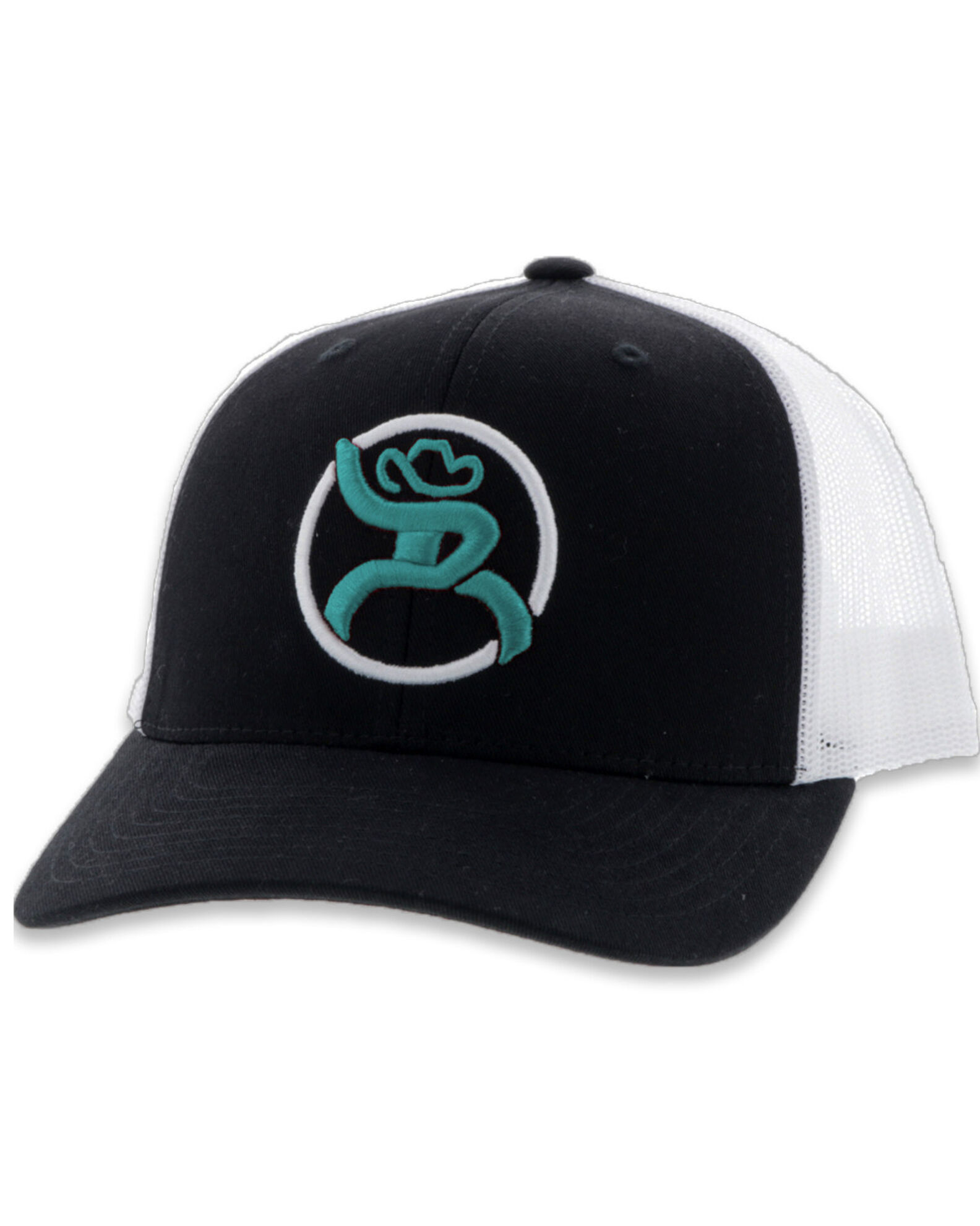HOOey Men s Black White Strap Ball Cap