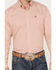 Cinch Men's Geo Print Button-Down Long Sleeve Western Shirt, Orange, hi-res