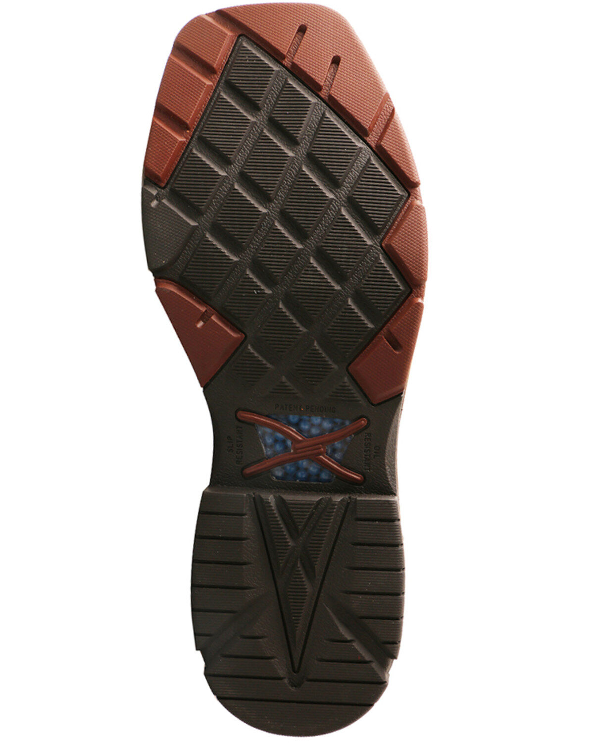 Image #6 - Twisted X Men's CellStretch Western Boots - Broad Square Toe, Burgundy, hi-res