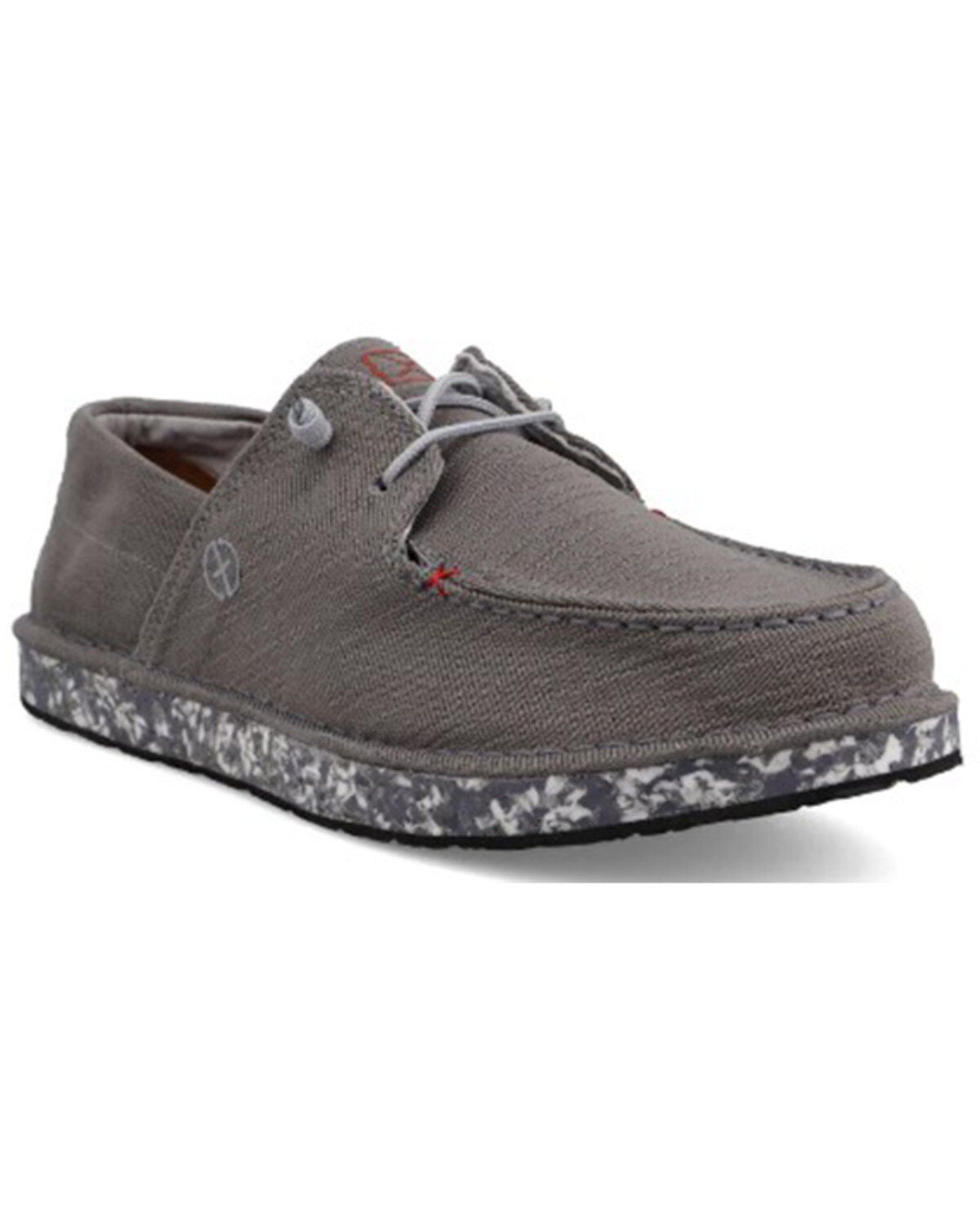 Twisted X Men's Circular Project&trade; Boat Shoes - Moc Toe, Grey, hi-res
