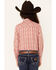 Ariat Girls' Antique Rubia Plaid Long Sleeve Snap Western Shirt , Blush, hi-res