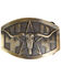 Cody James® Long Horn Bronze Belt Buckle, Multi, hi-res